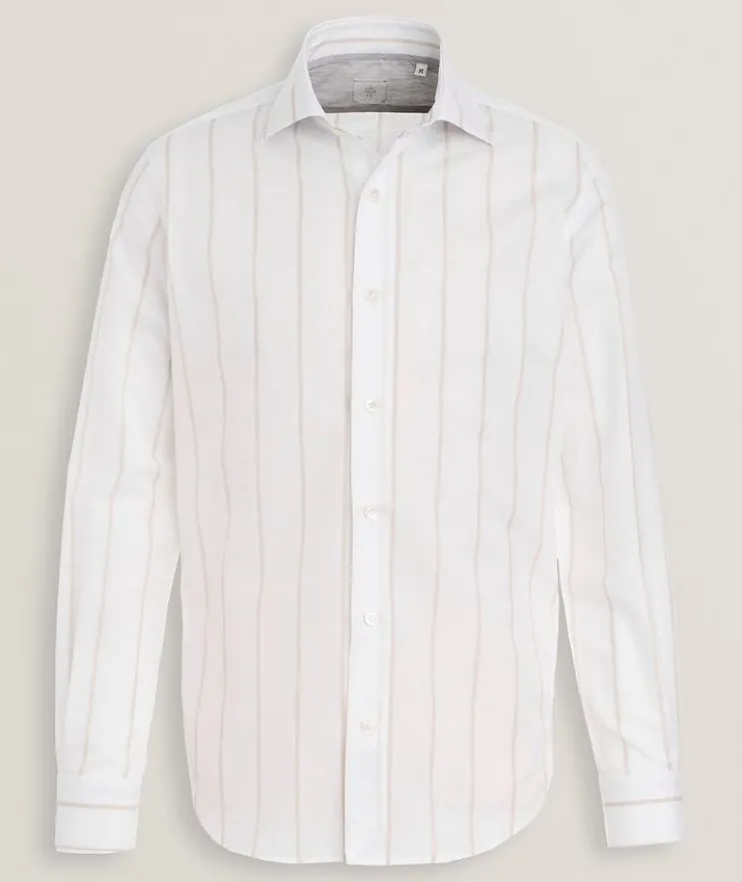 Striped Cotton-Linen Shirt