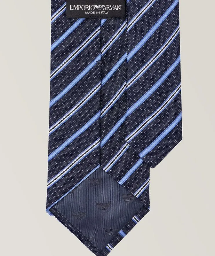 Striped Jacquard Silk Tie