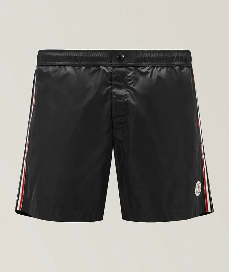 Striped Side Panel Swim Shorts