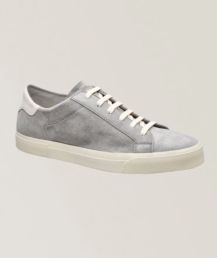 Suede Back-Tab Sneakers