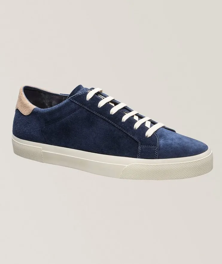 Suede Back-Tab Sneakers