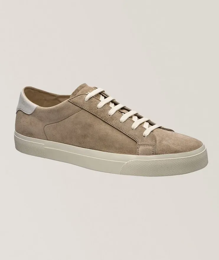 Suede Back-Tab Sneakers