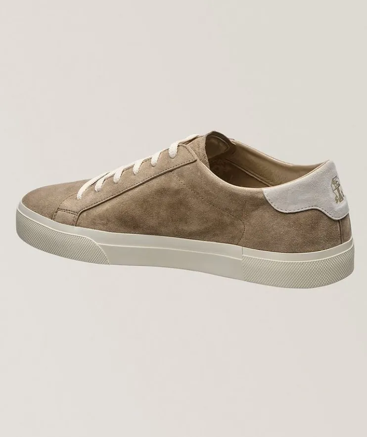Suede Back-Tab Sneakers