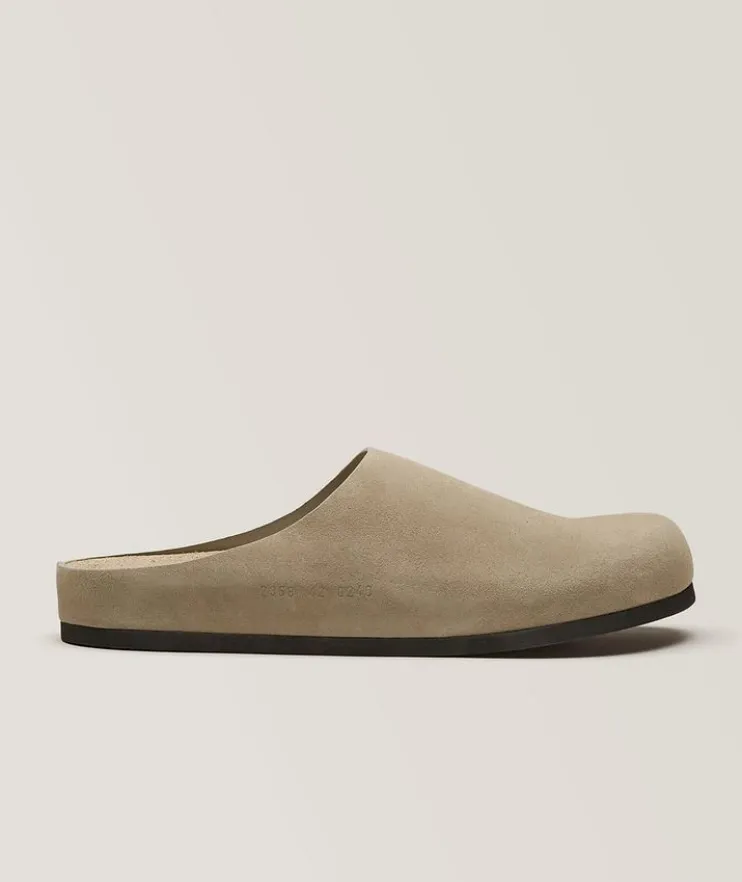 Suede Clogs