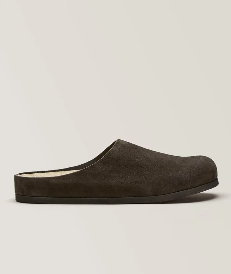 Suede Clogs