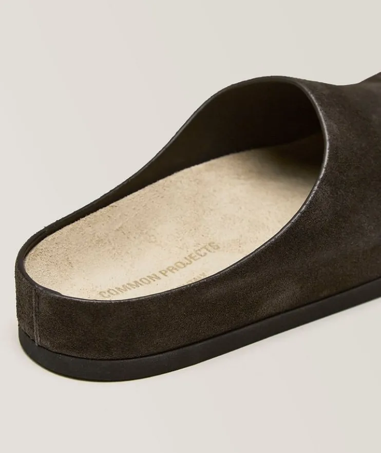 Suede Clogs