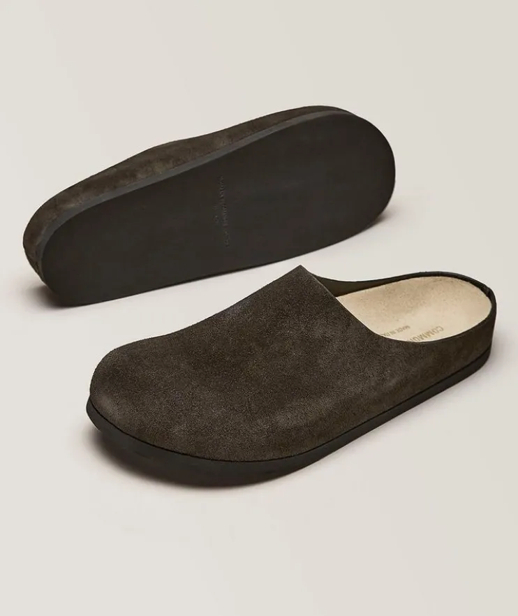 Suede Clogs