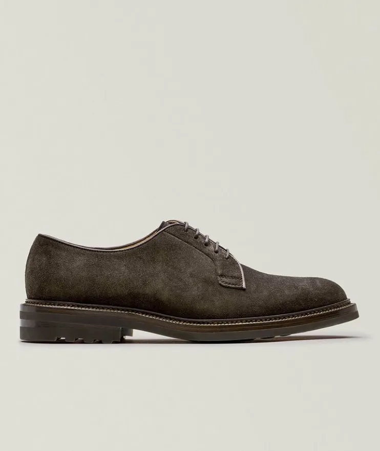Suede Lace-Up Derbies