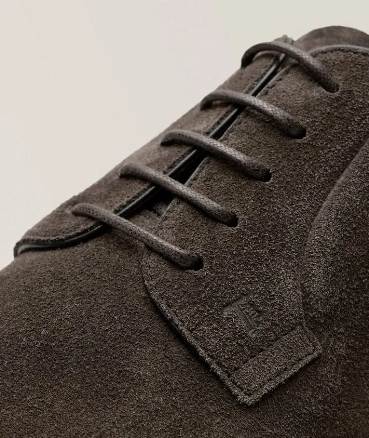 Suede Lace-Up Derbies