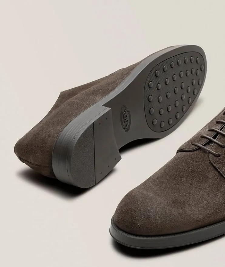Suede Lace-Up Derbies