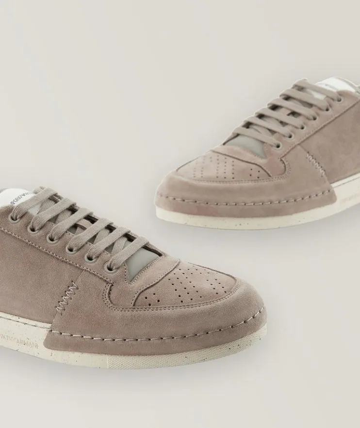 Suede Micro Perforated Sneakers