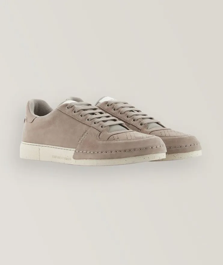 Suede Micro Perforated Sneakers