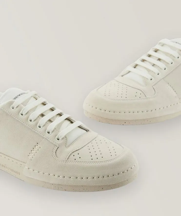 Suede Micro Perforated Sneakers