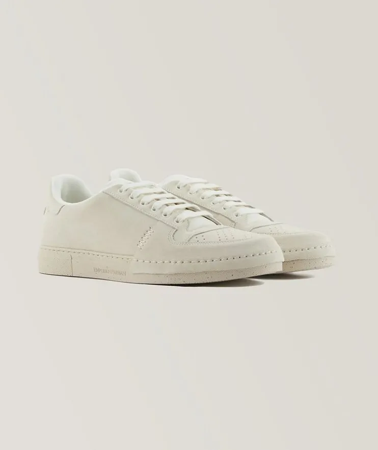Suede Micro Perforated Sneakers