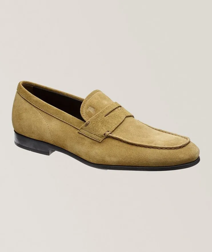 Suede Penny Loafers