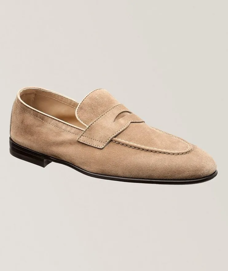 Suede Penny Loafers