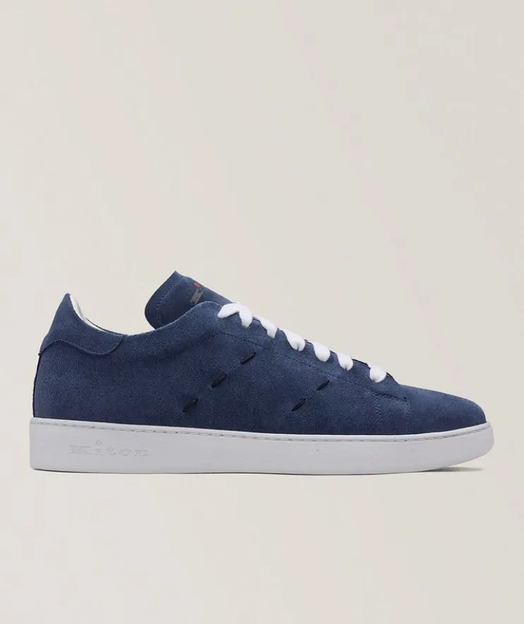 Suede Pick Stitch Sneakers