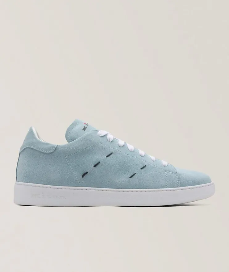 Suede Pick Stitch Sneakers