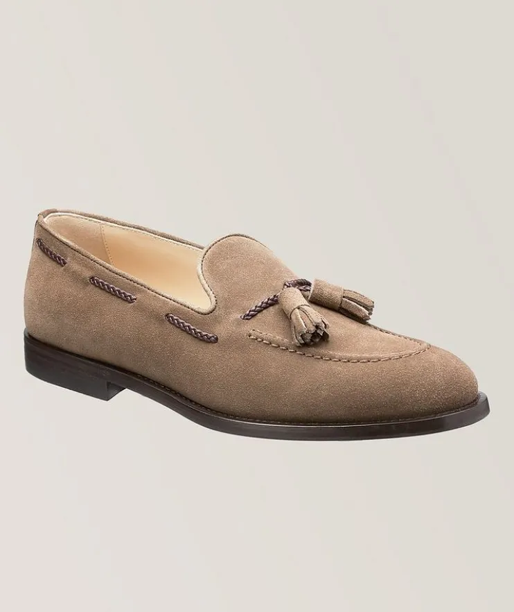 Suede Tassel Loafers
