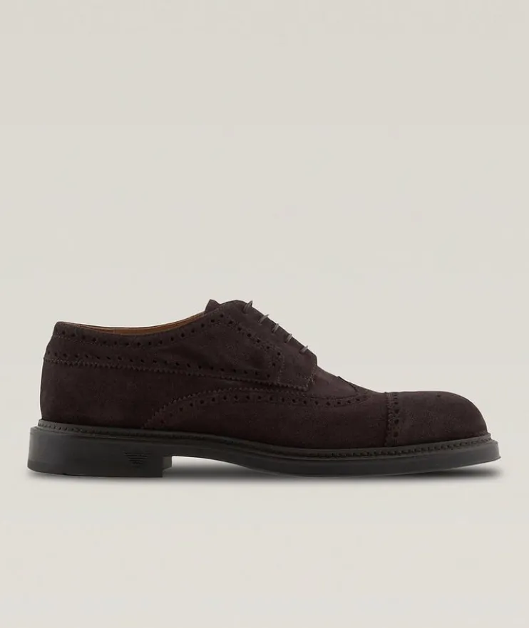 Suede Wingtip Brogues