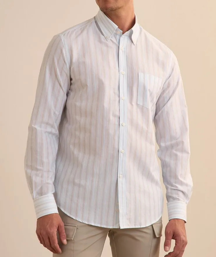 Summer Breeze Striped Cotton Shirt