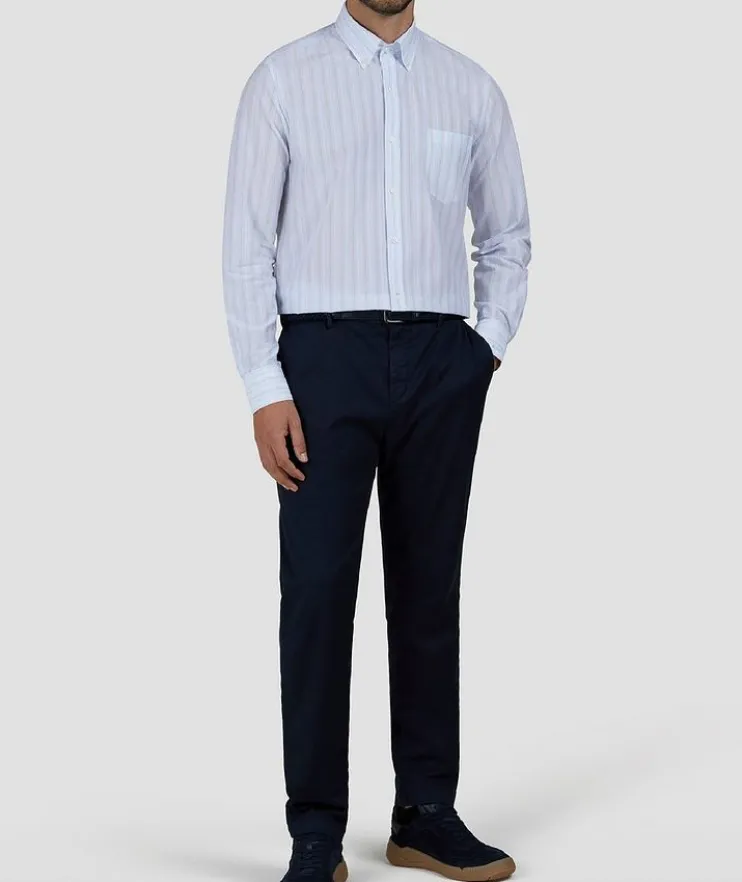 Summer Breeze Striped Cotton Shirt