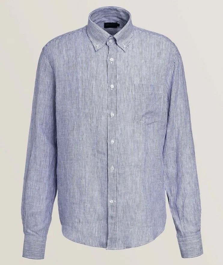 Summer Breeze Striped Cotton Shirt