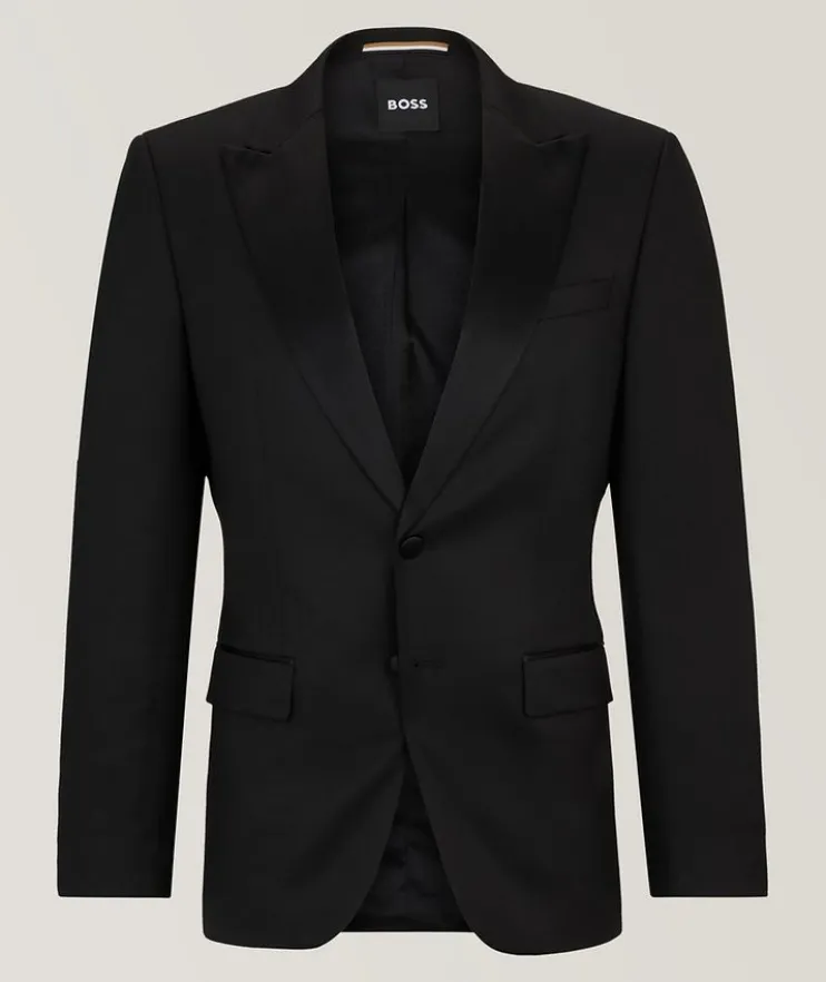Super 120s Virgin Wool Serge Tuxedo Jacket