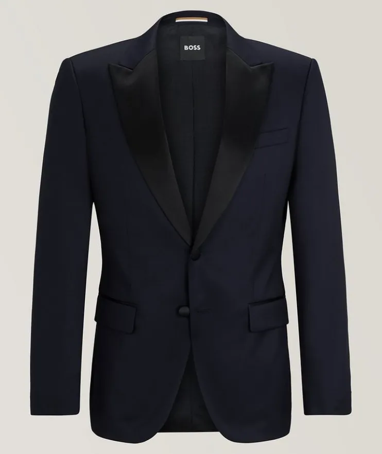 Super 120s Virgin Wool Serge Tuxedo Jacket
