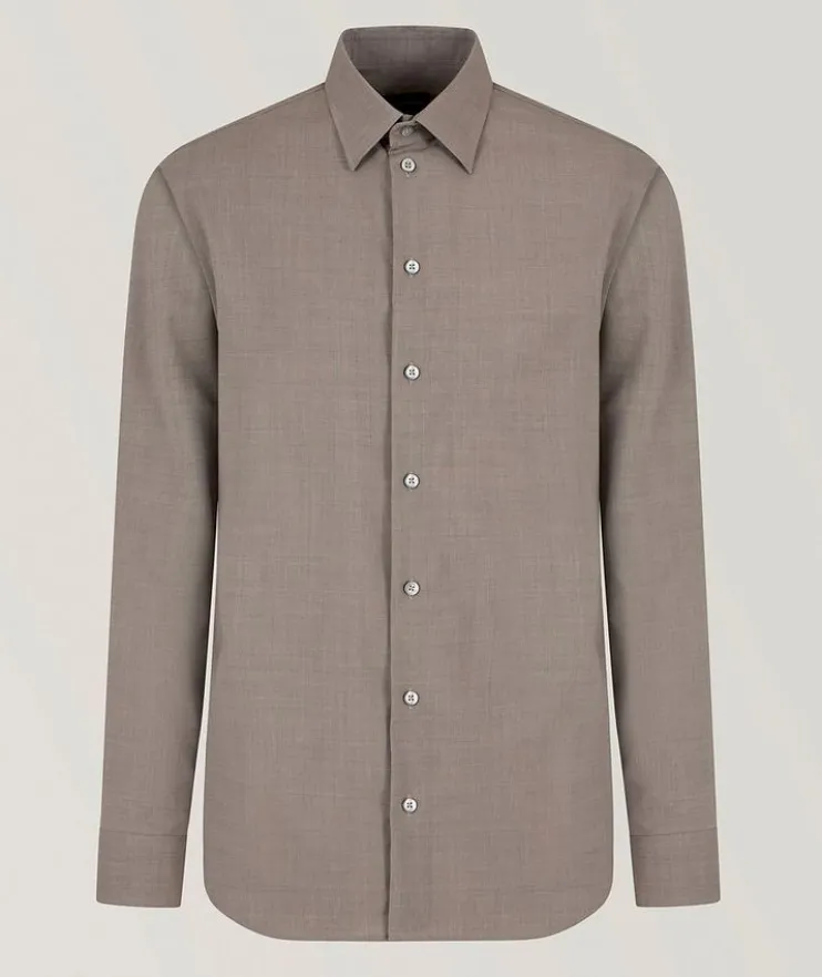 Superfine Tropical Wool Shirt