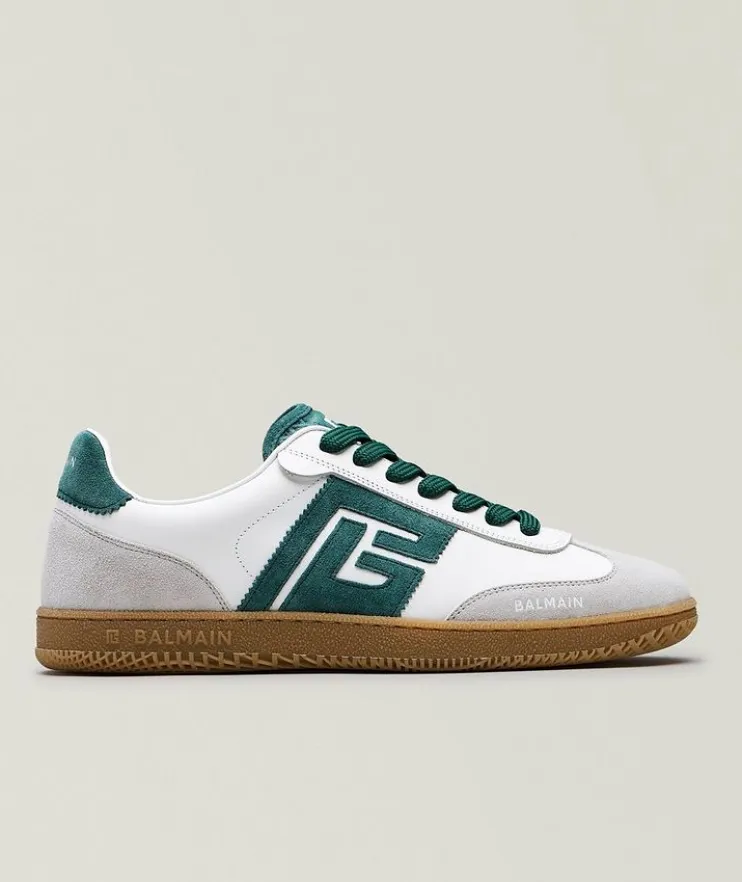 Swan Suede & Smooth Leather Sneakers