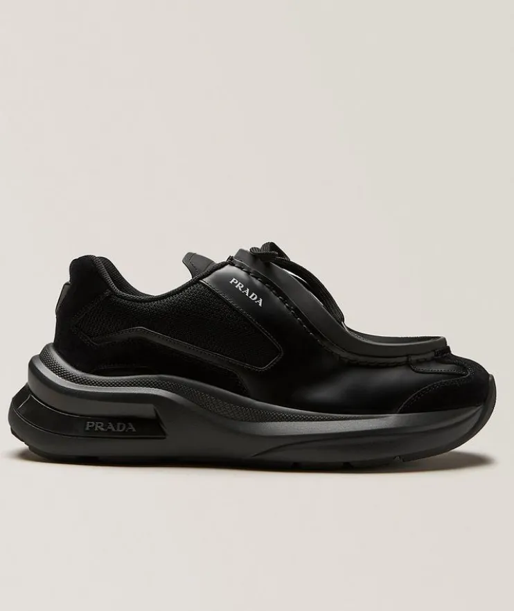 Systeme Brushed Leather Sneakers