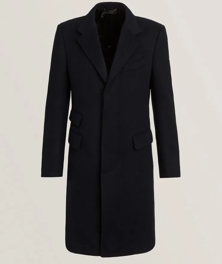 Tailored Wool-Cashmere Blend Overcoat