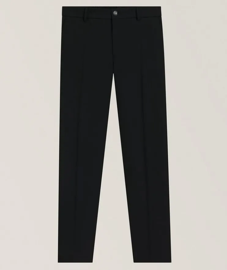 Tapered Stretch-Wool Dress Pants