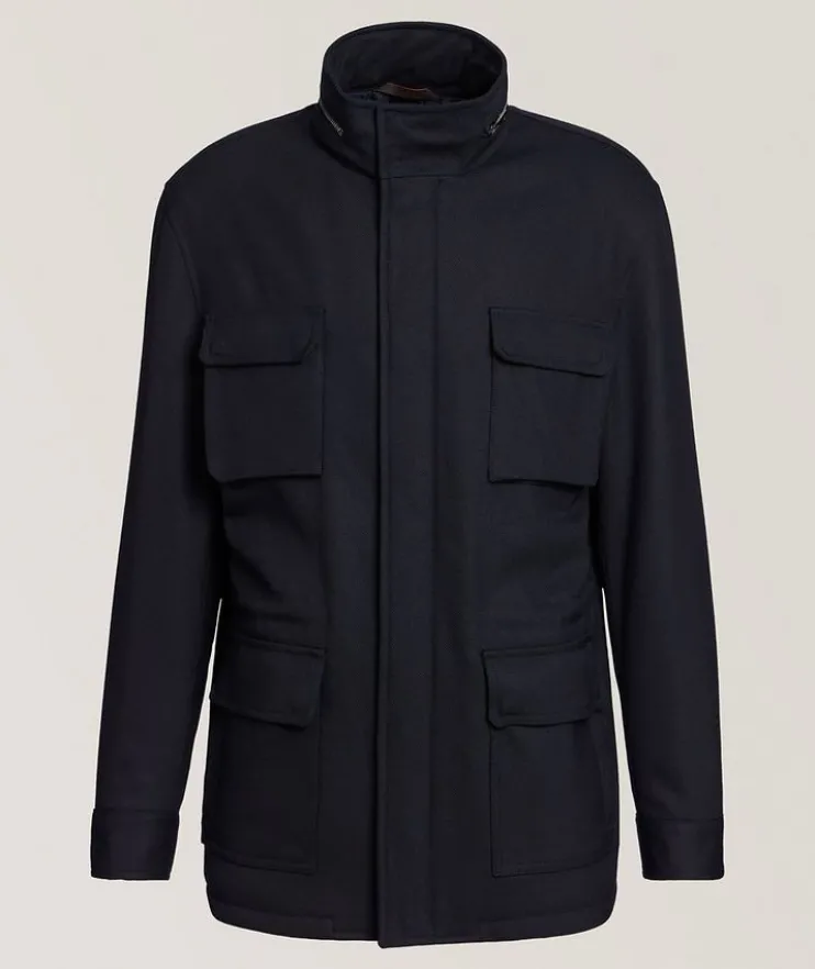 Tech Wool-Blend Field Jacket