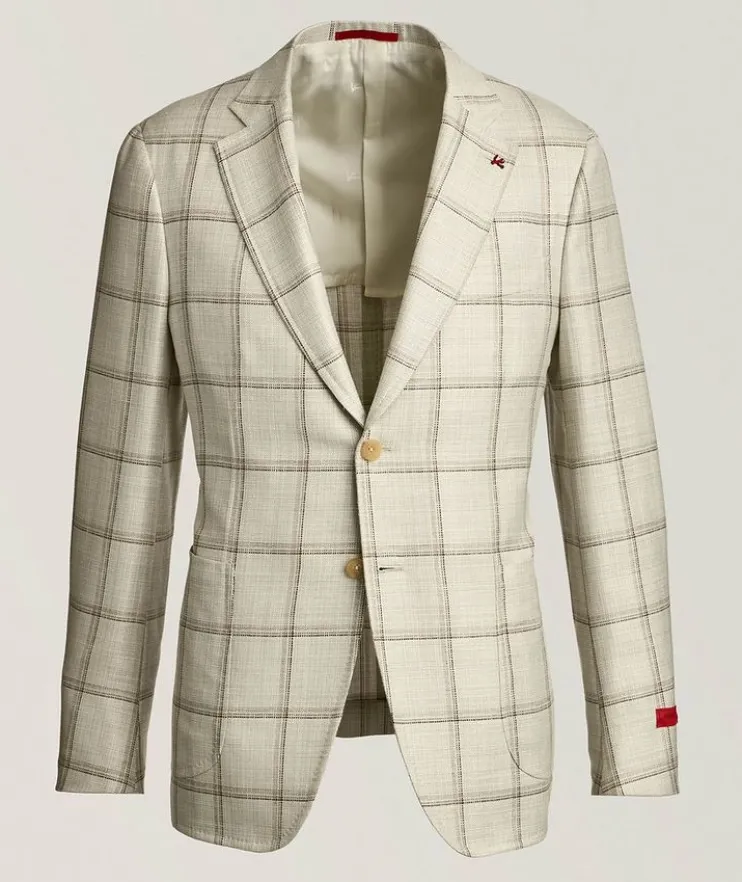 Tela Mat Effect Wool-Blend Sport Jacket