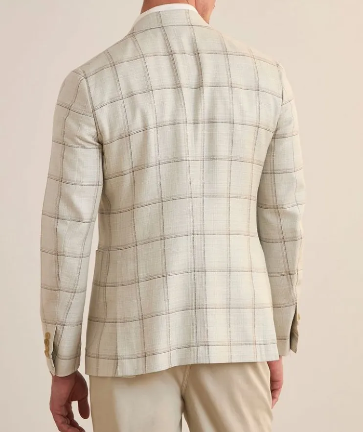 Tela Mat Effect Wool-Blend Sport Jacket