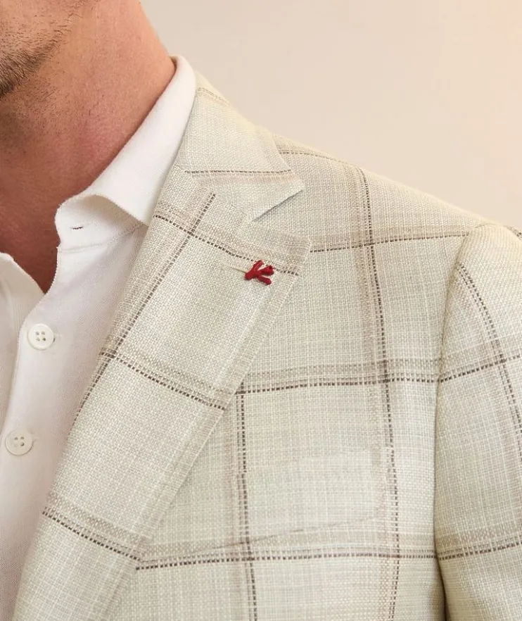 Tela Mat Effect Wool-Blend Sport Jacket