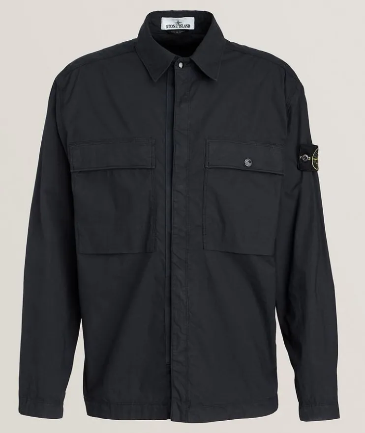 Tela Stretch-Cotton Overshirt