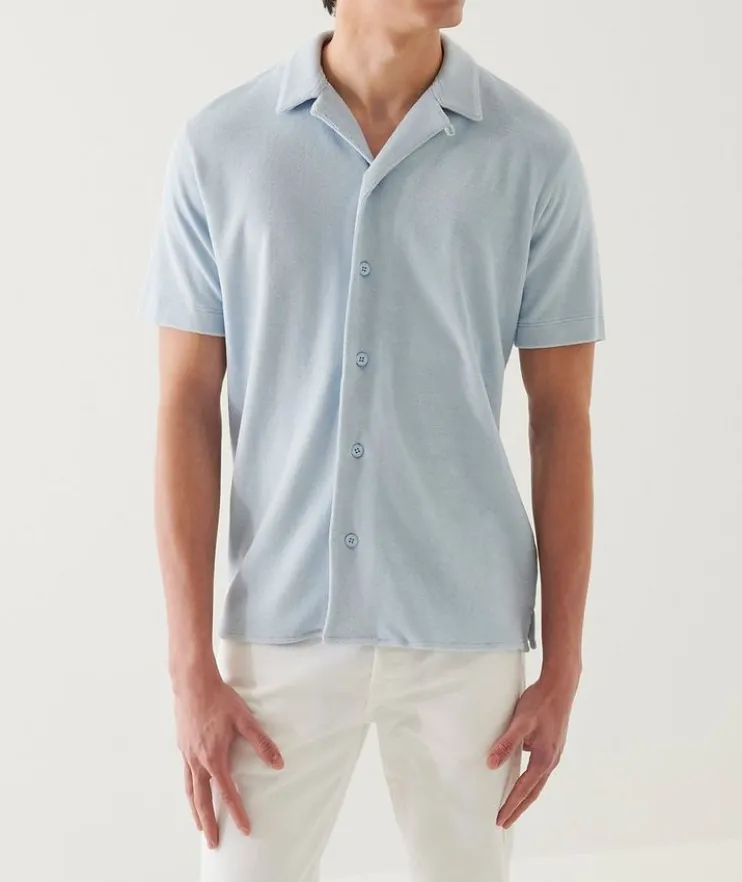 Terry Cotton Camp Shirt