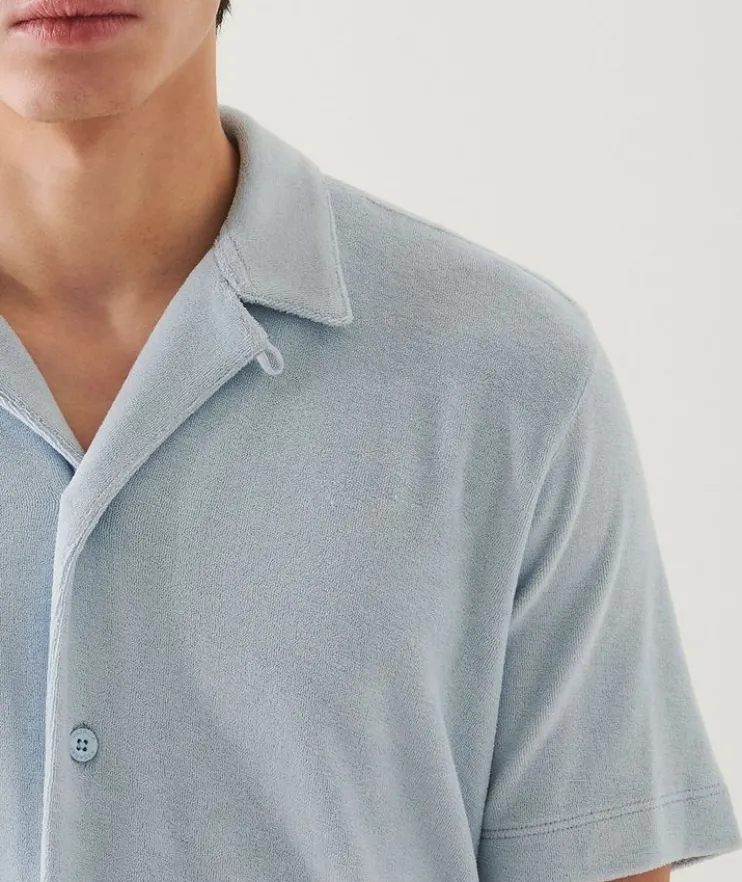 Terry Cotton Camp Shirt