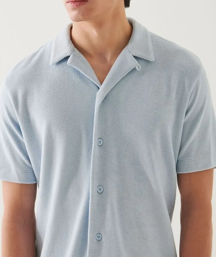 Terry Cotton Camp Shirt