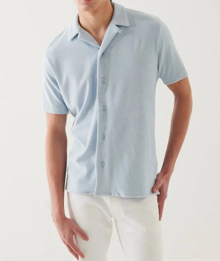 Terry Cotton Camp Shirt