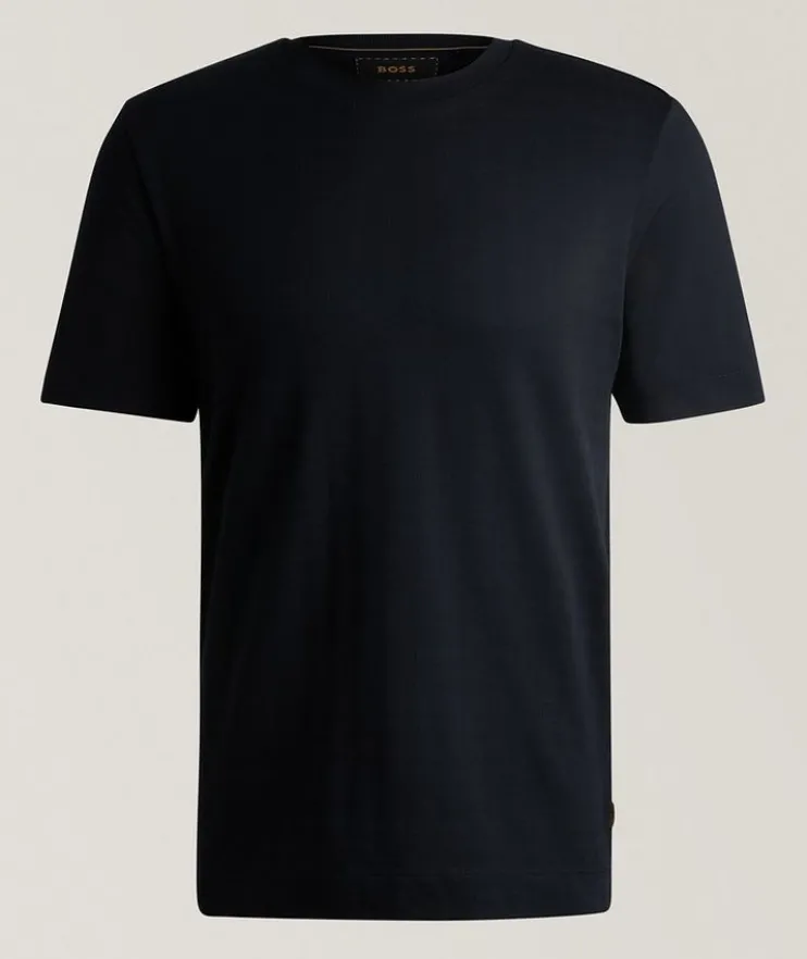 Tesar Cotton-Silk Jacquard T-Shirt