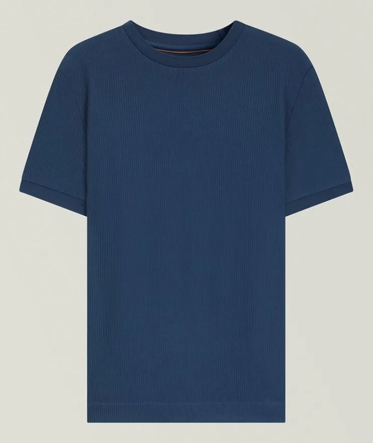 Tesar Structured Rib-Knit T-Shirt