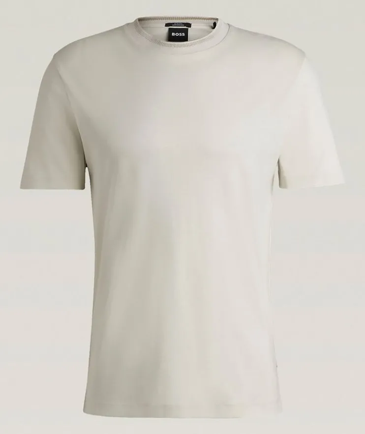Tessler Slim-Fit Stripe Collar T-Shirt