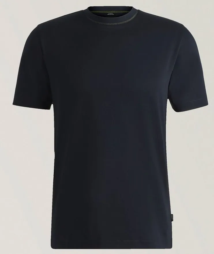 Tessler Slim-Fit Stripe Collar T-Shirt