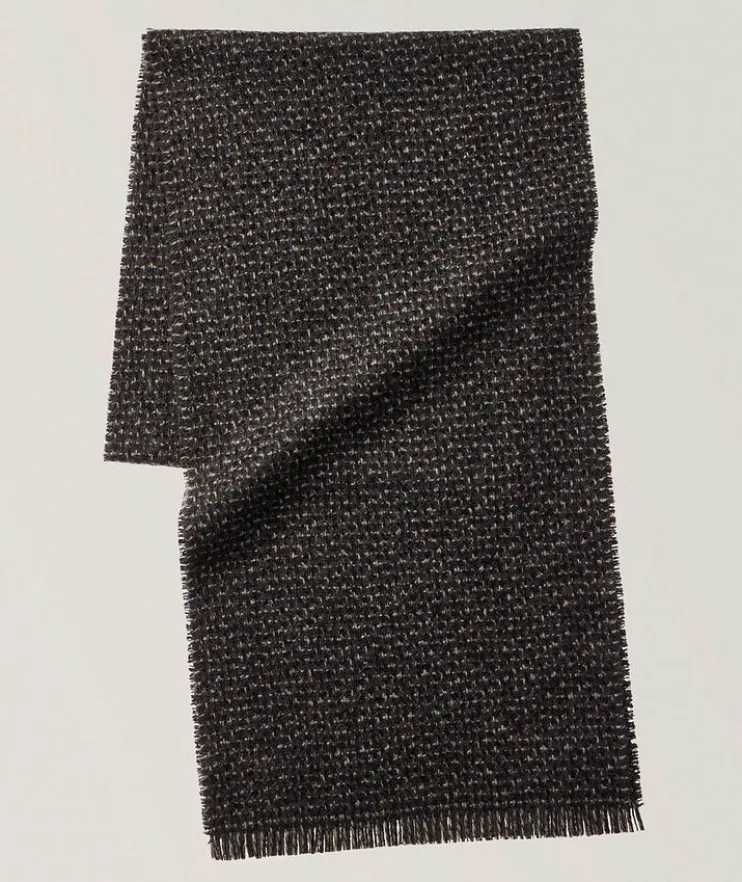 Textured Cashmere-Silk Scarf