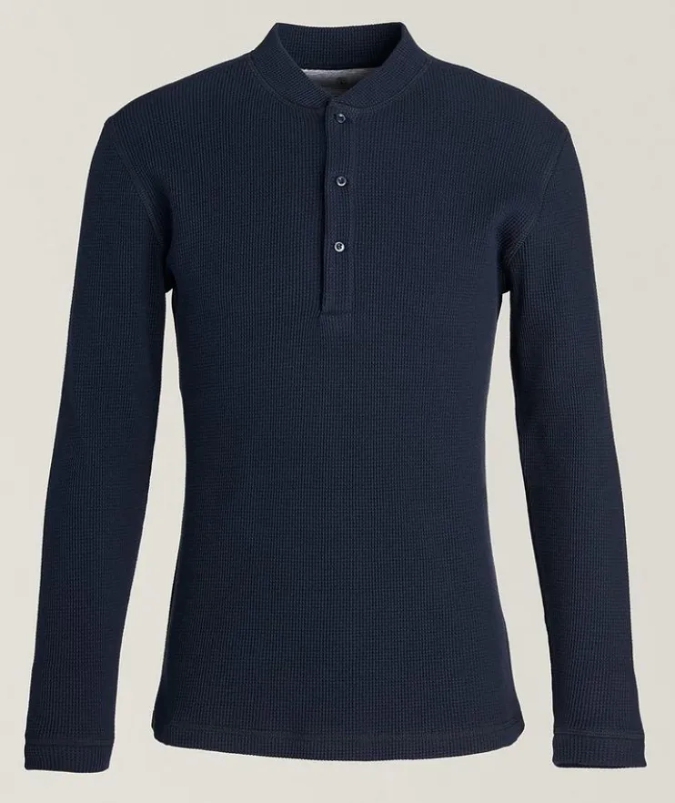 Textured Cotton Henley