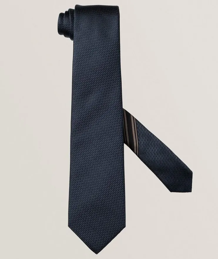 Textured Jacquard Silk Tie